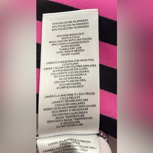 MICHAEL KORS BANDAGE STYLE DRESS SLEEVELESS STRIPED FULL SIDE ZIPPER IN SIZE 4 - Picture 5 of 8